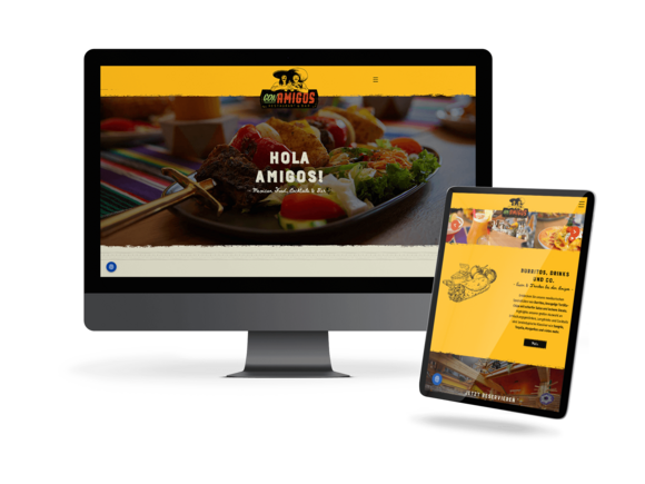 MockUp Con Amigos Website