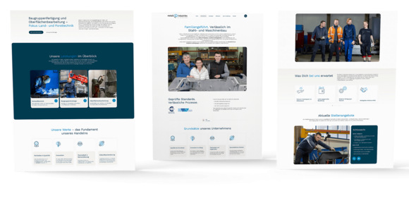 Metall4industries-Website Portfolio Mockup