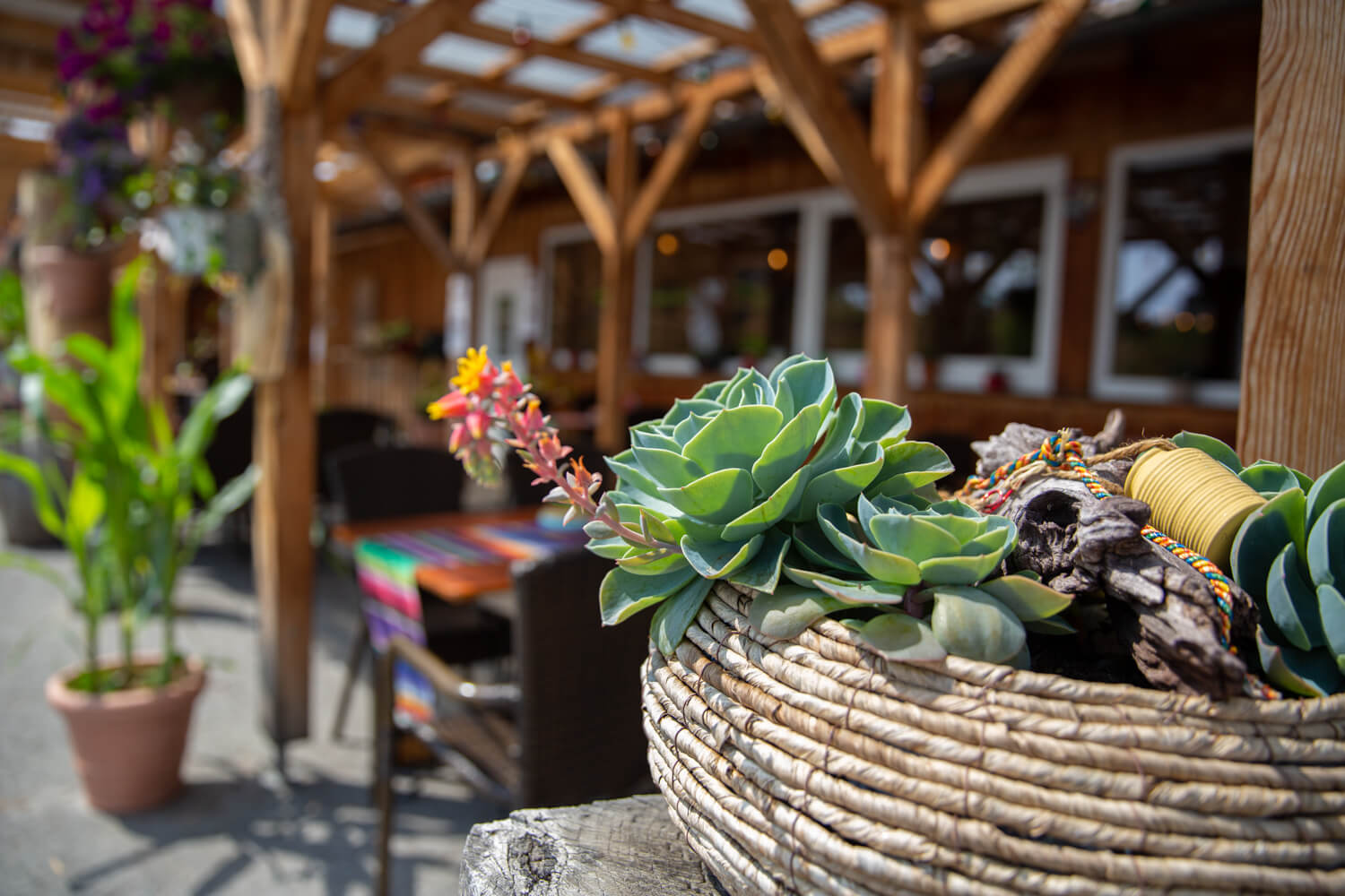 Außenbereich Restaurant