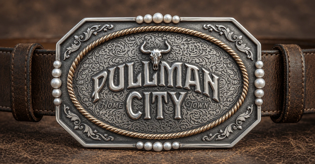 Pullman-Print Home Town Gürtel Schnalle