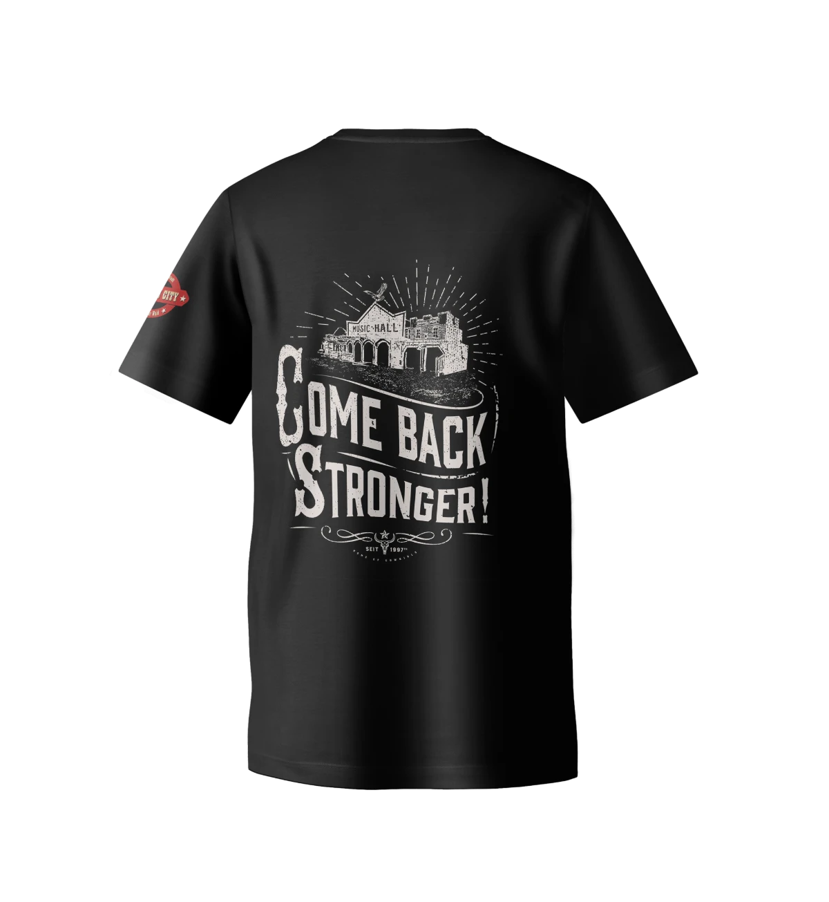 Pullman-Print Come-Back-Stronger T-Shirt Mockup hinten