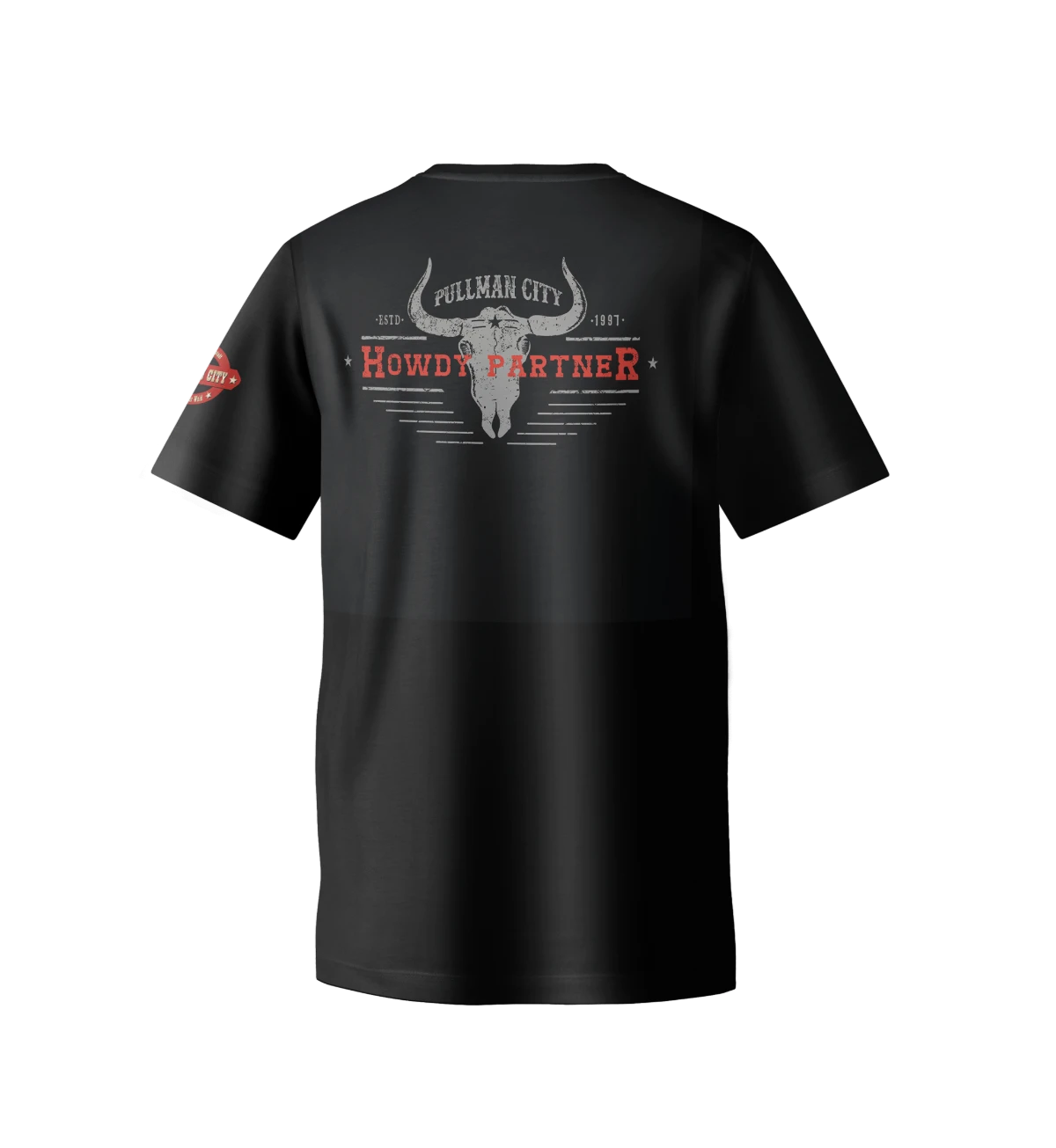 Pullman-Print Howdy Partner T-Shirt Mockup hinten